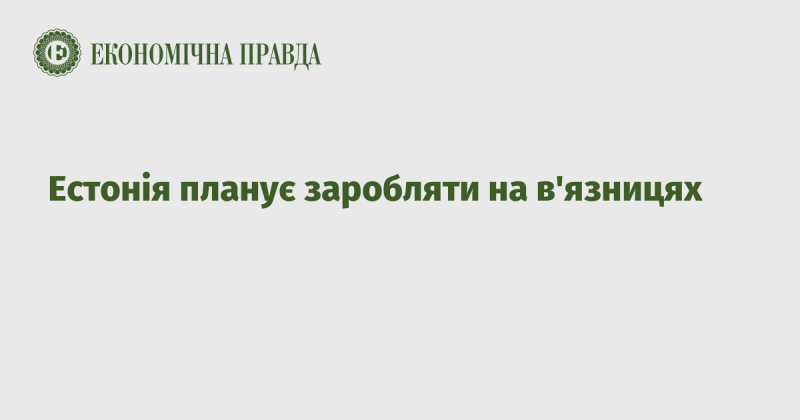 Естонія розробляє план отримання прибутку від пенітенціарної системи