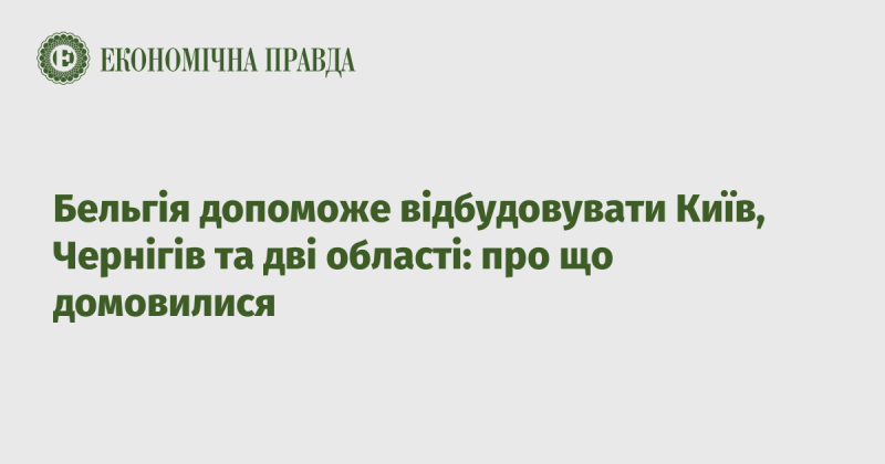 Бельгія сприятиме відновленню Києва, Чернігова та двох областей: підсумки домовленостей