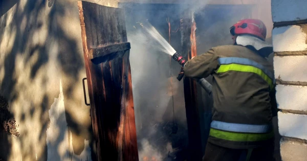 У Миколаївській області сталася пожежа, внаслідок якої згоріли житловий будинок та господарська будівля.